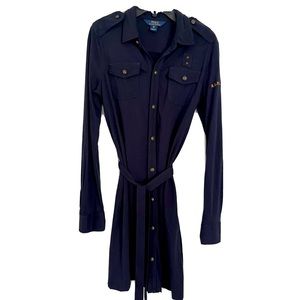 Polo Ralph Lauren Royale Dress Junior's Size XL 16 With Belt